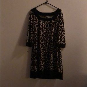 Animal print dress